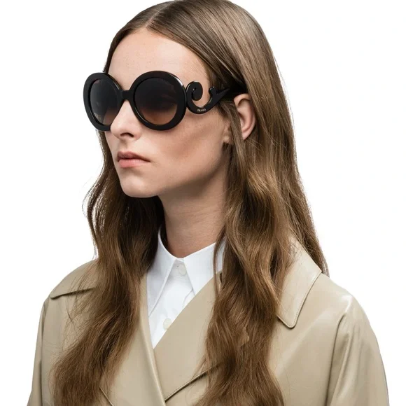 Minimal Baroque Sunglasses Prada Round Frame Sunglasses Prada